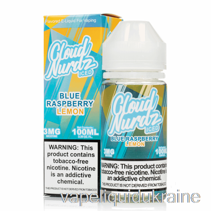 Vape Ukraine ICED Blue Raspberry Lemon - Cloud Nurdz - 100mL 0mg